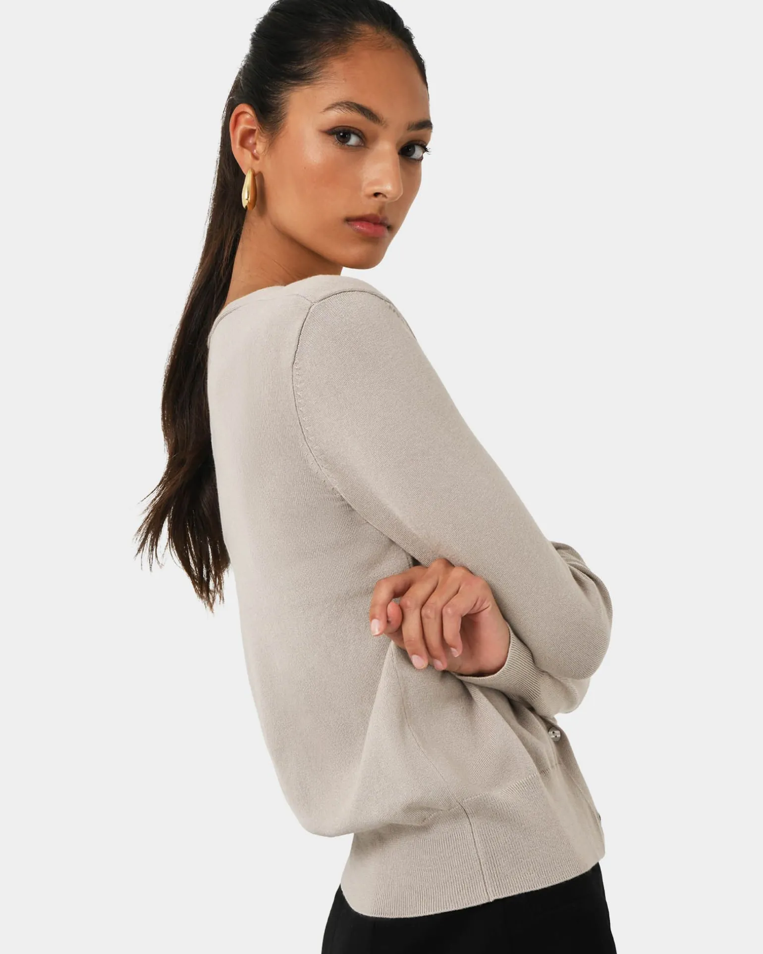 Nicolette V-neck Knit Cardigan