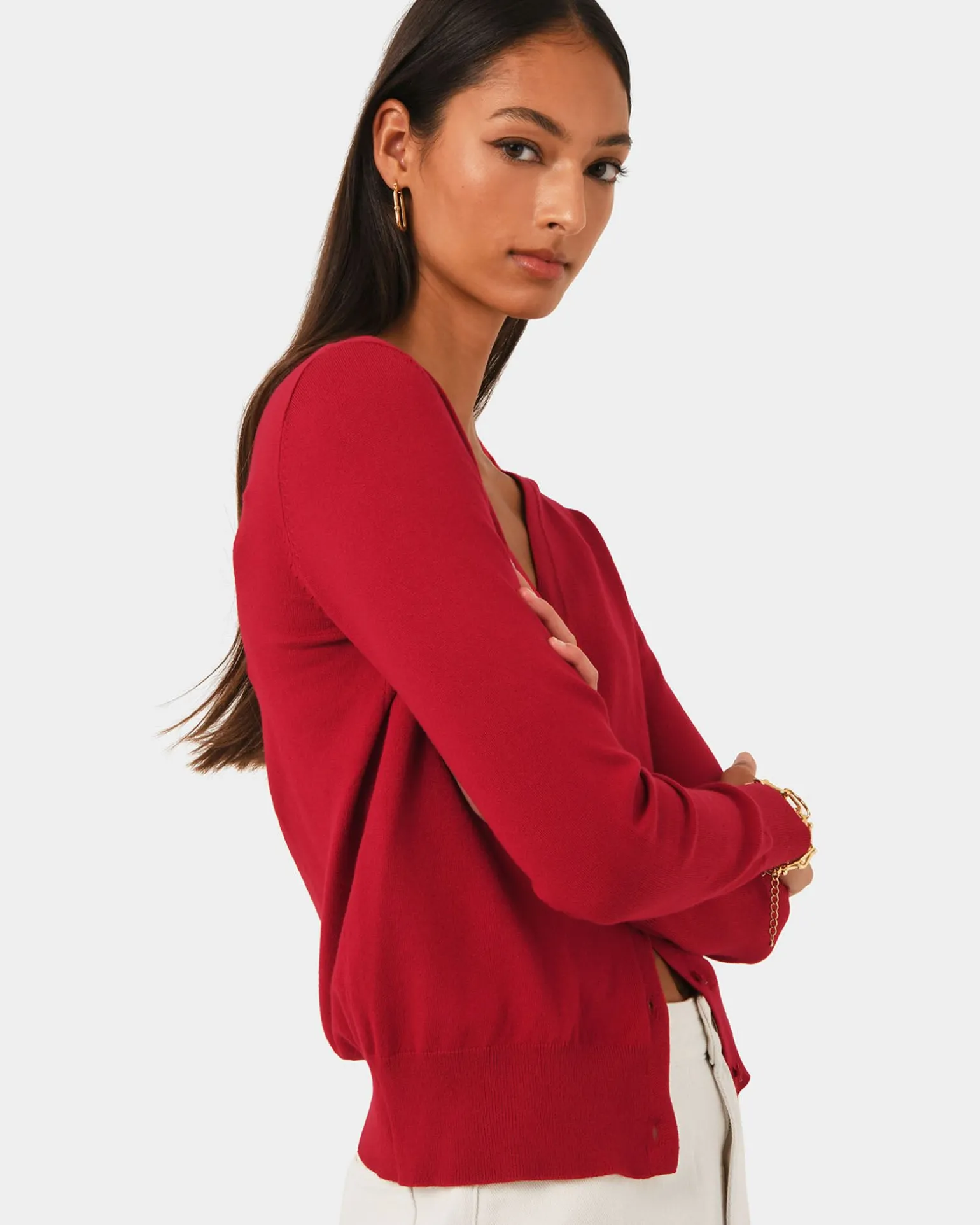 Nicolette V-neck Knit Cardigan