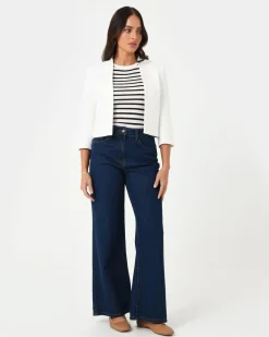 Nikki Collarless Crop Jacket