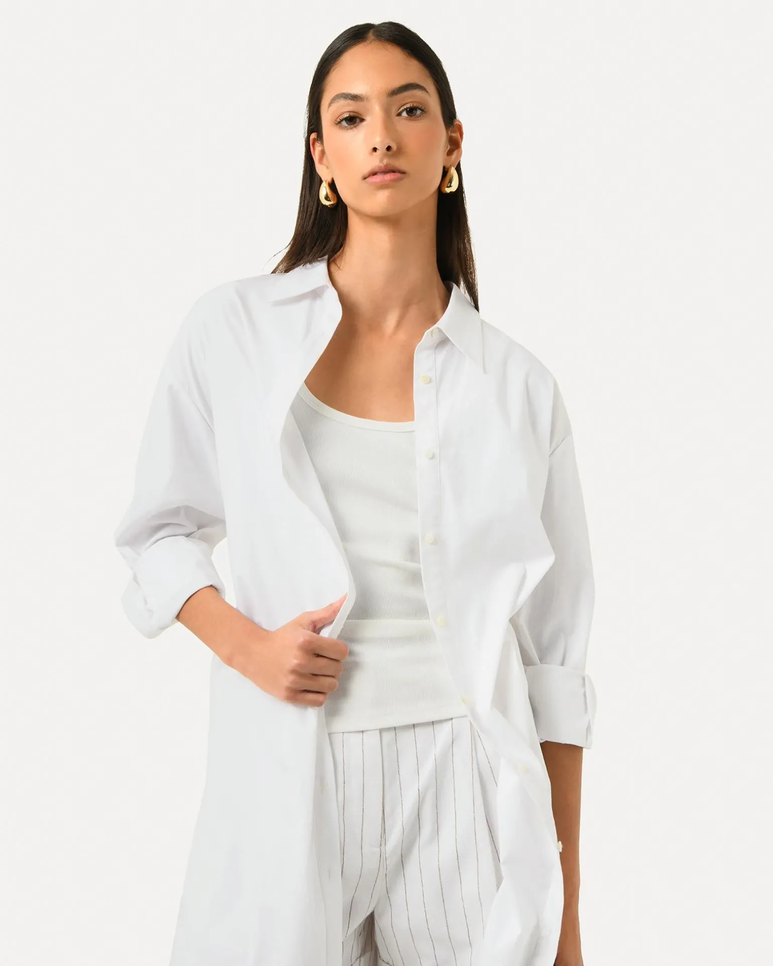 Oakley Cotton Tie Shirt Dress