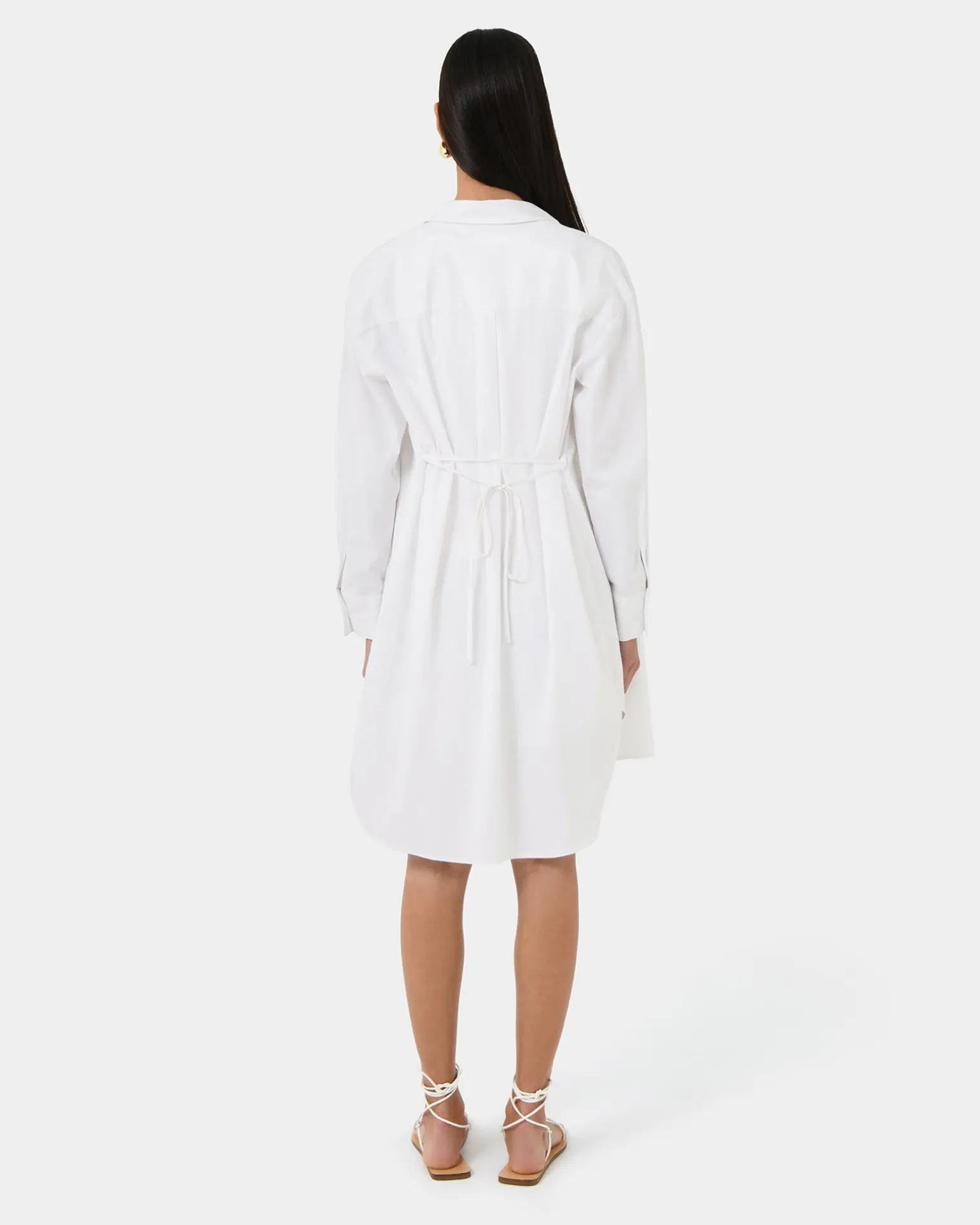 Oakley Cotton Tie Shirt Dress