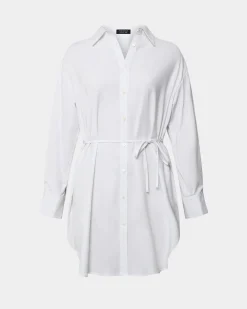 Oakley Cotton Tie Shirt Dress