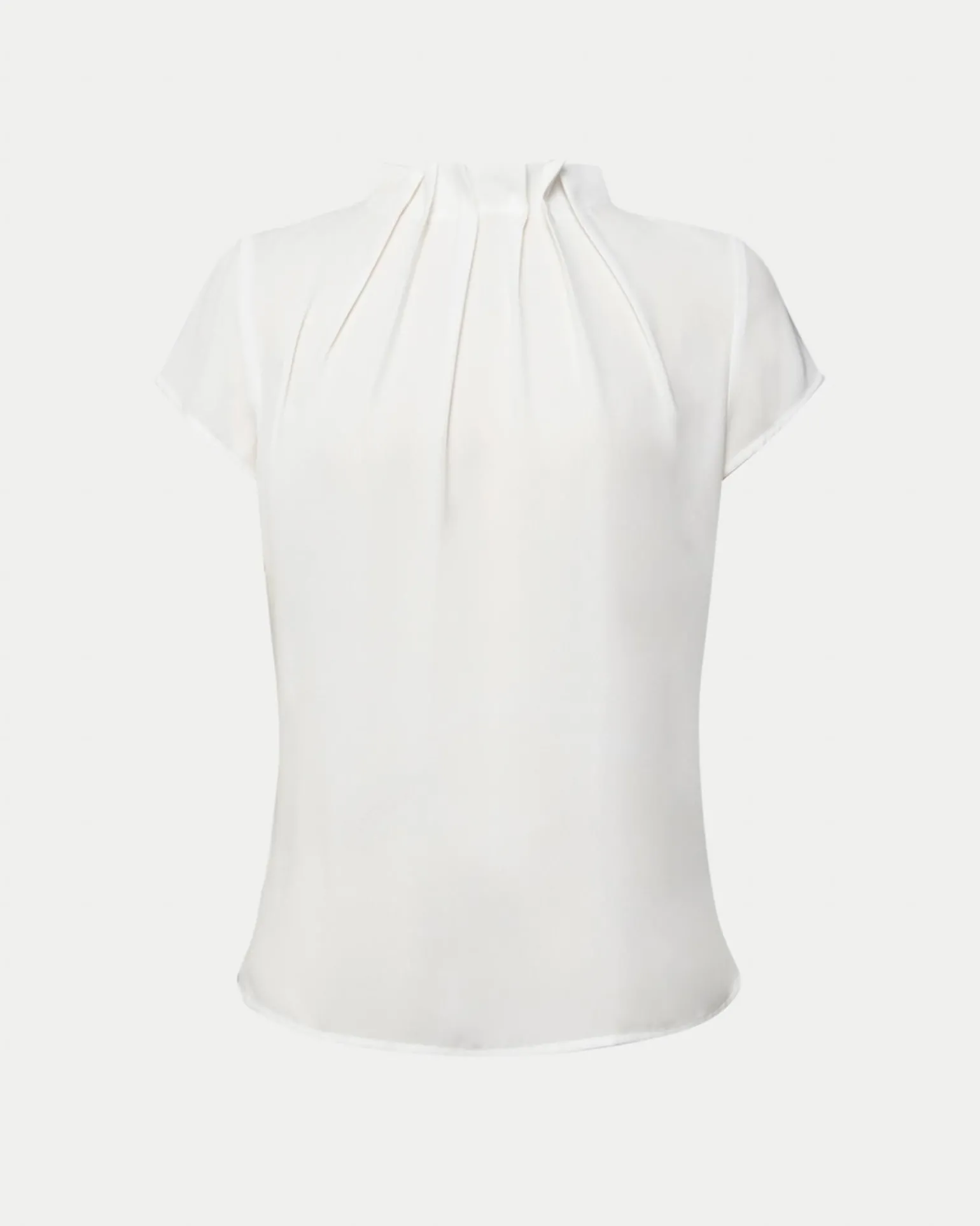 Olivia Pleated High Neck Top