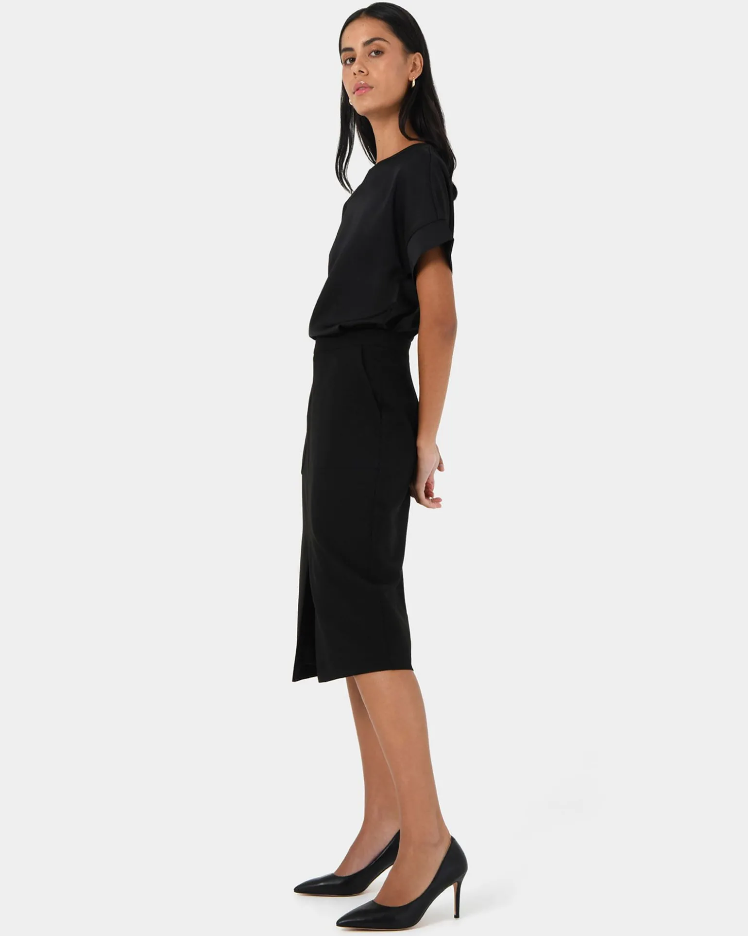 Orlanda Front Slit Skirt