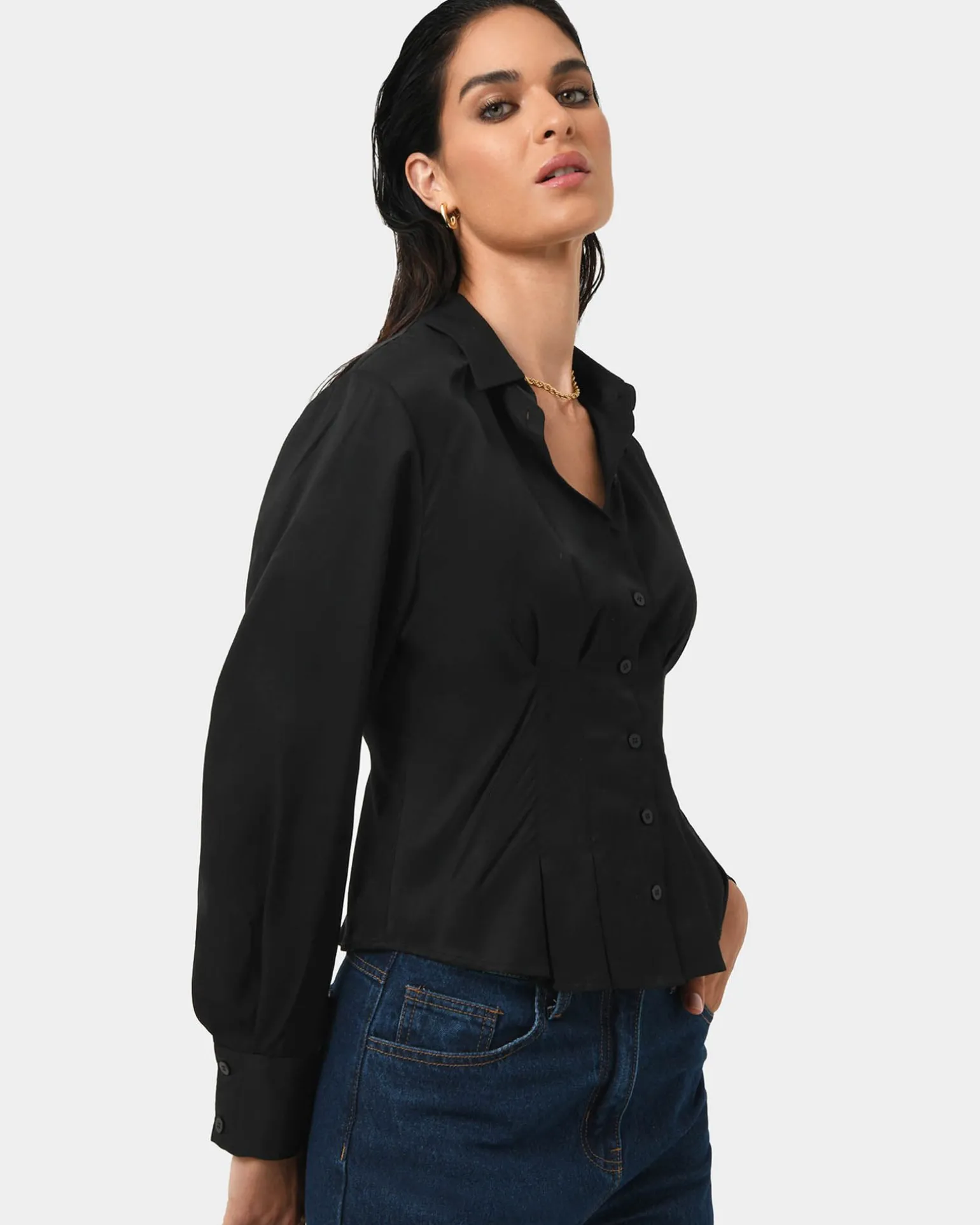Paige Gathered Shirt