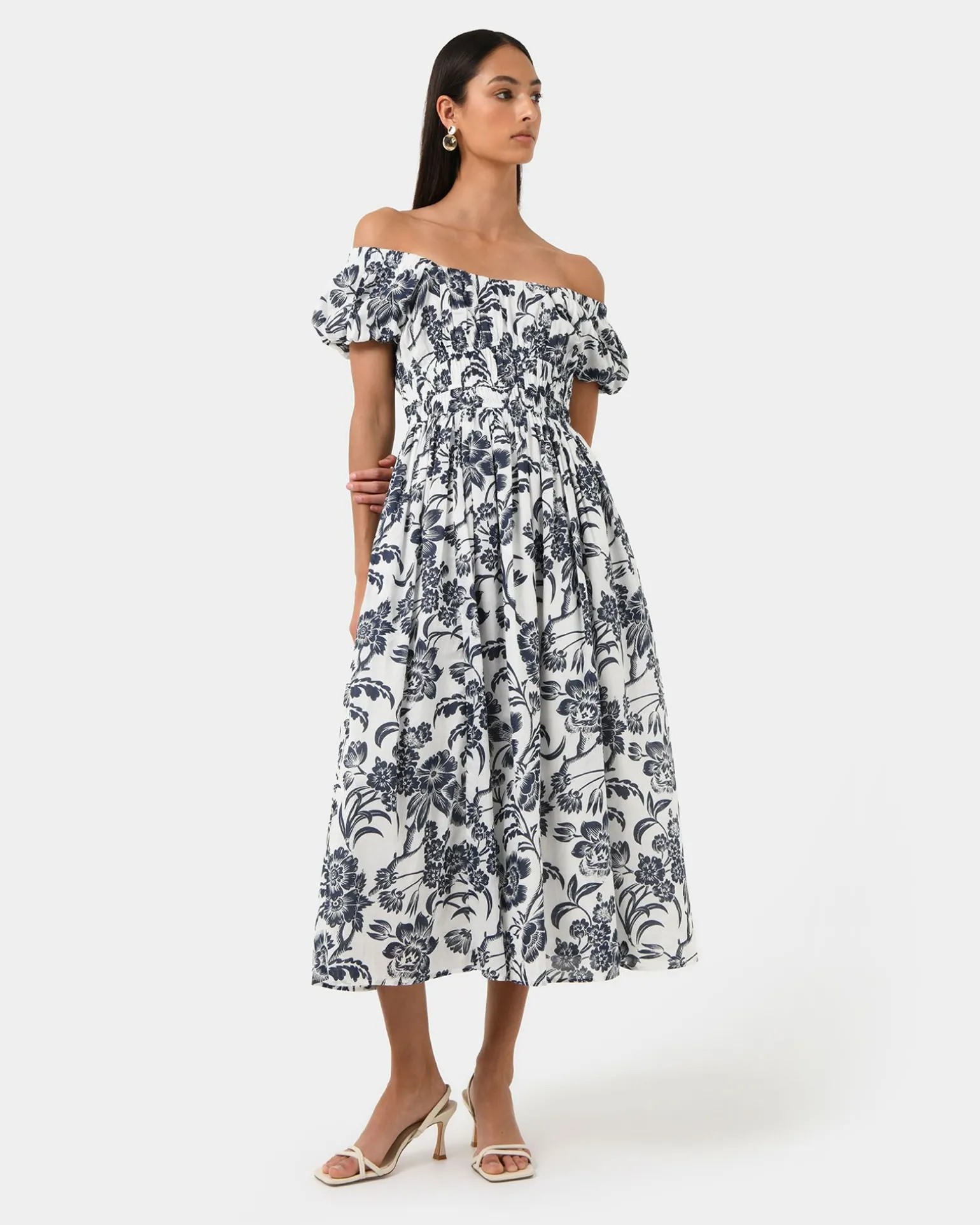 Pearl Floral Cotton Dress