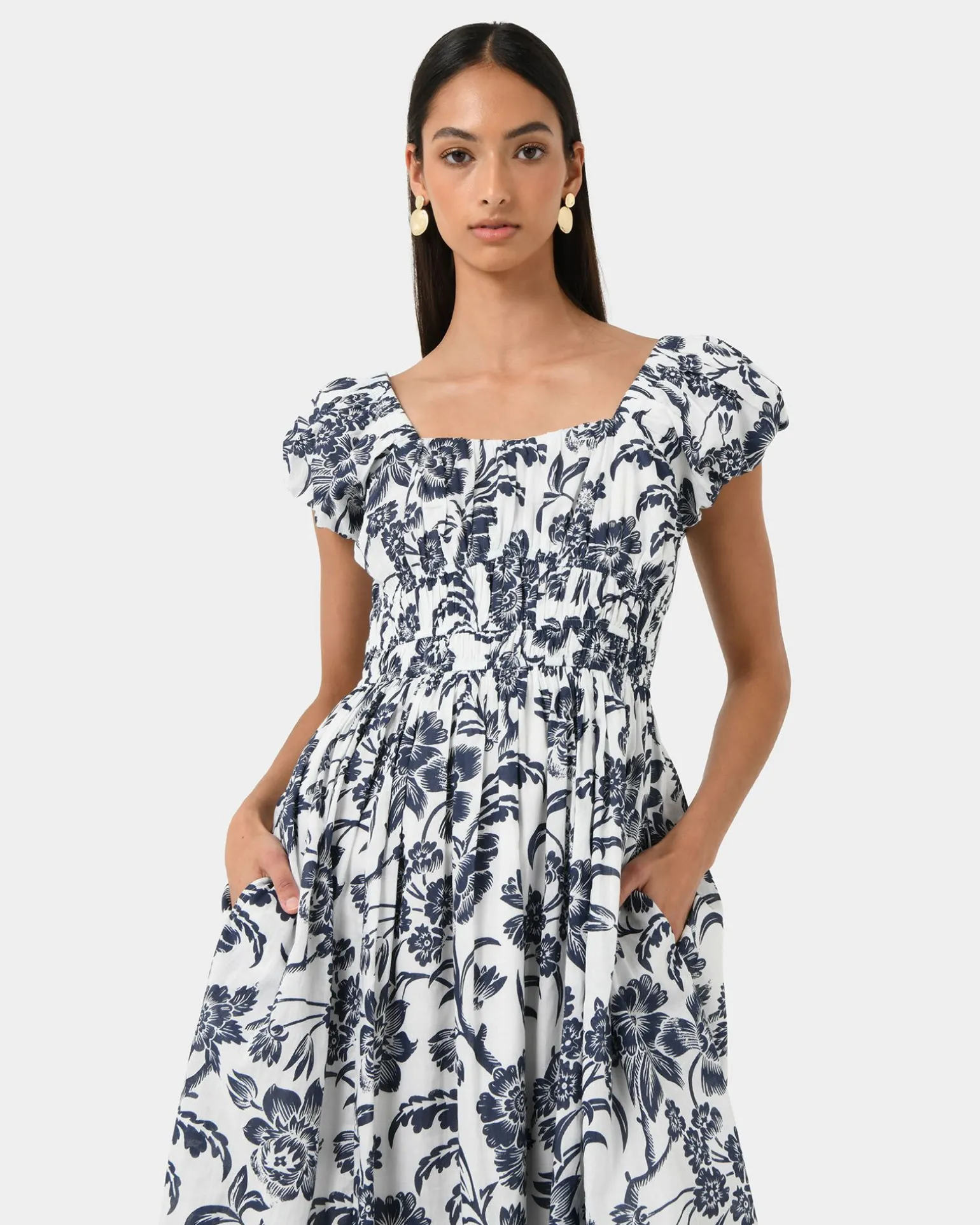 Pearl Floral Cotton Dress
