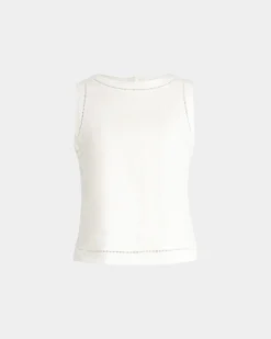 Perry Linen Embroidery Top