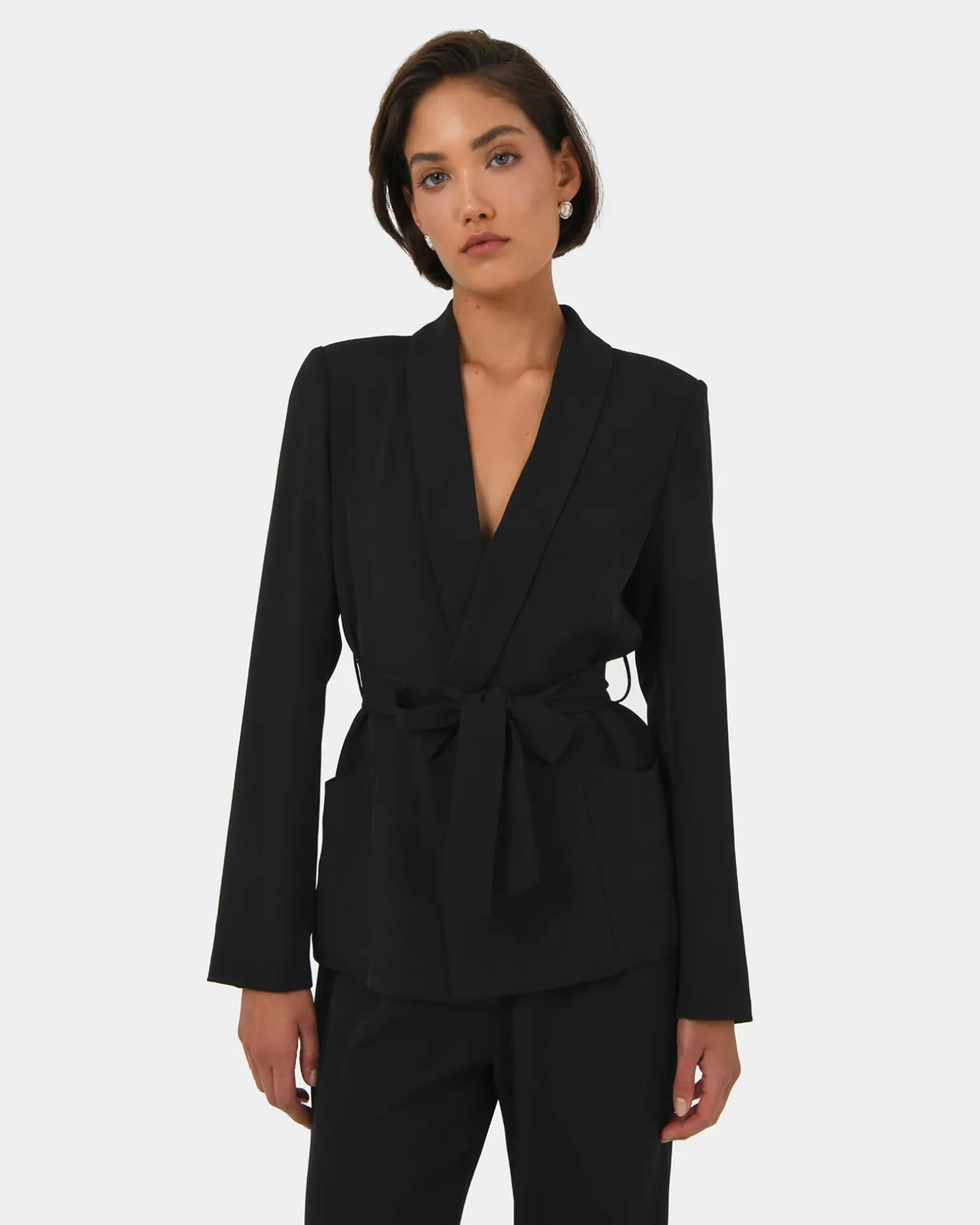 Rain Belted Blazer