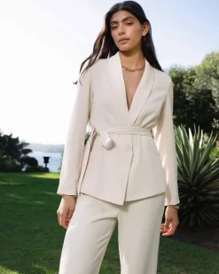 Rain Belted Blazer