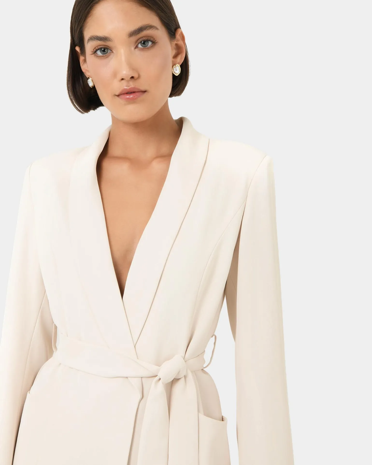 Rain Belted Blazer