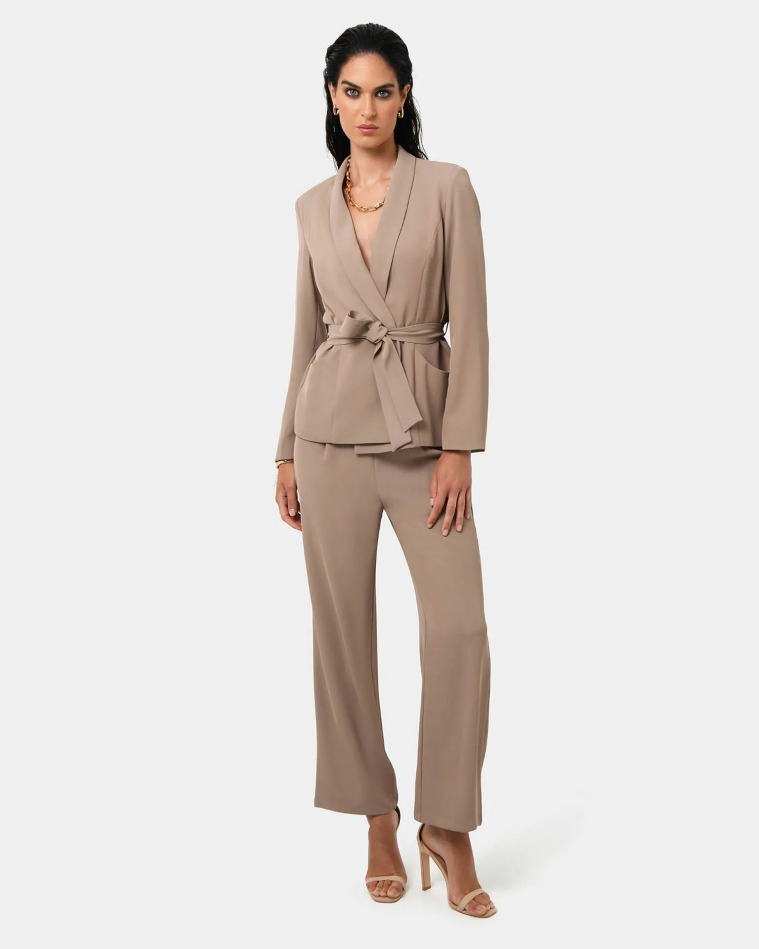 Rain Elastic Waist Pants