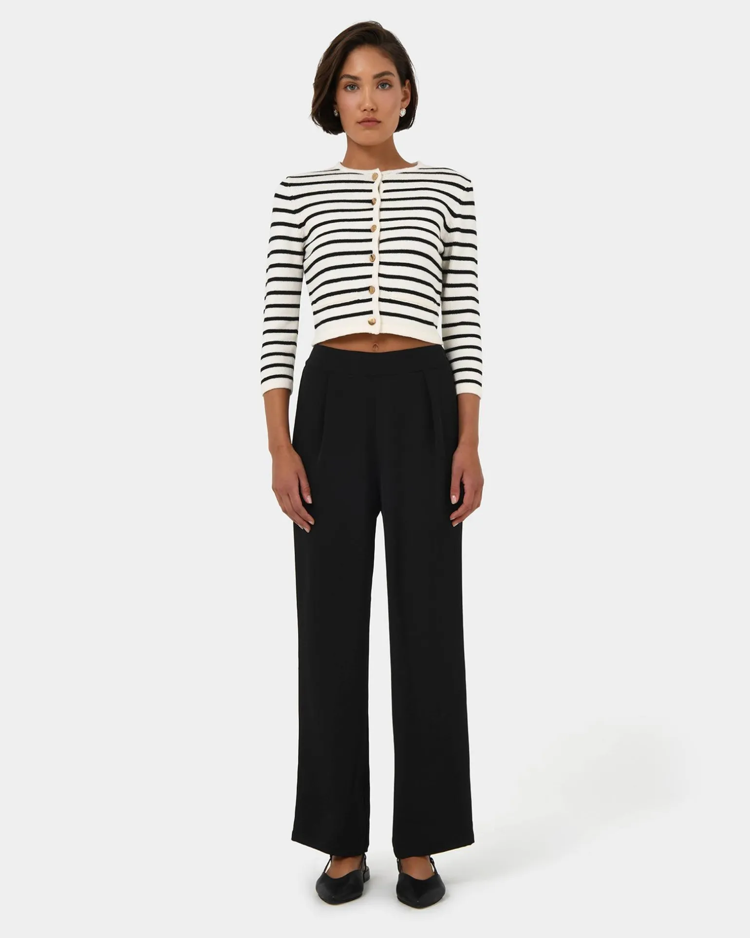 Rain Elastic Waist Pants