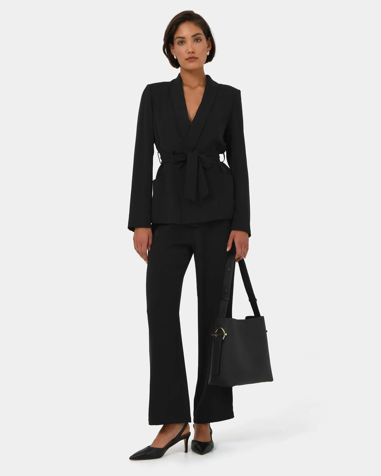 Rain Elastic Waist Pants