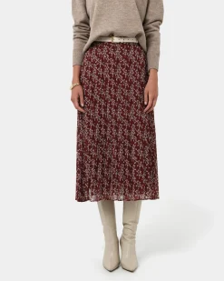 Rema Floral Pleated Skirt