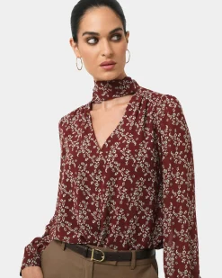 Rema Floral Tie Blouse