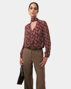 Rema Floral Tie Blouse