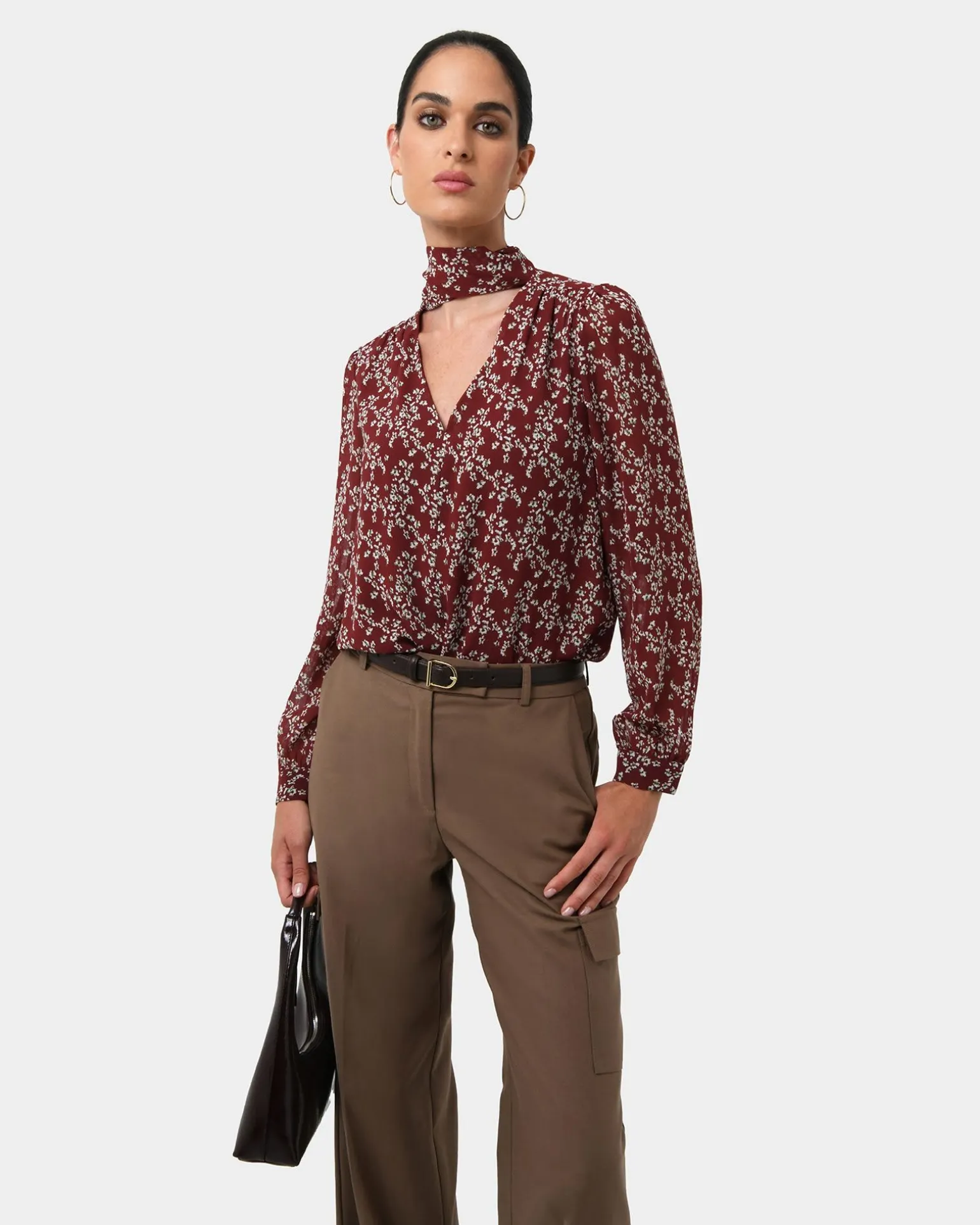 Rema Floral Tie Blouse