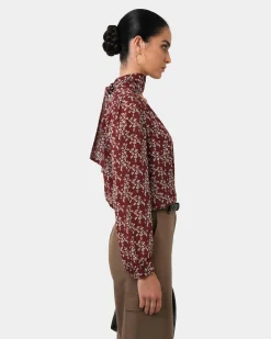 Rema Floral Tie Blouse