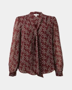 Rema Floral Tie Blouse