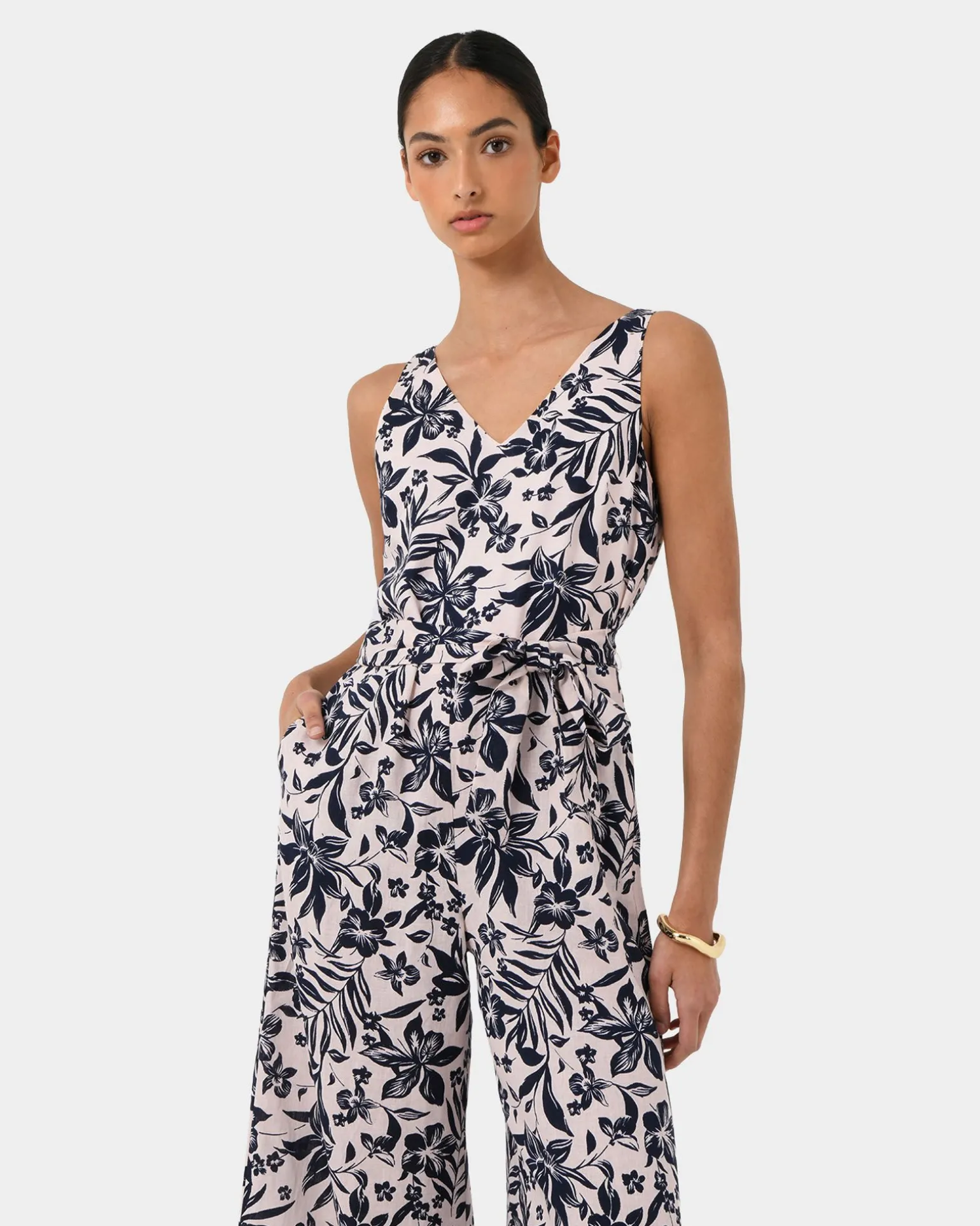 Ren Linen Blend Jumpsuit