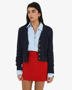 Rhodes Cable Knit Cardigan