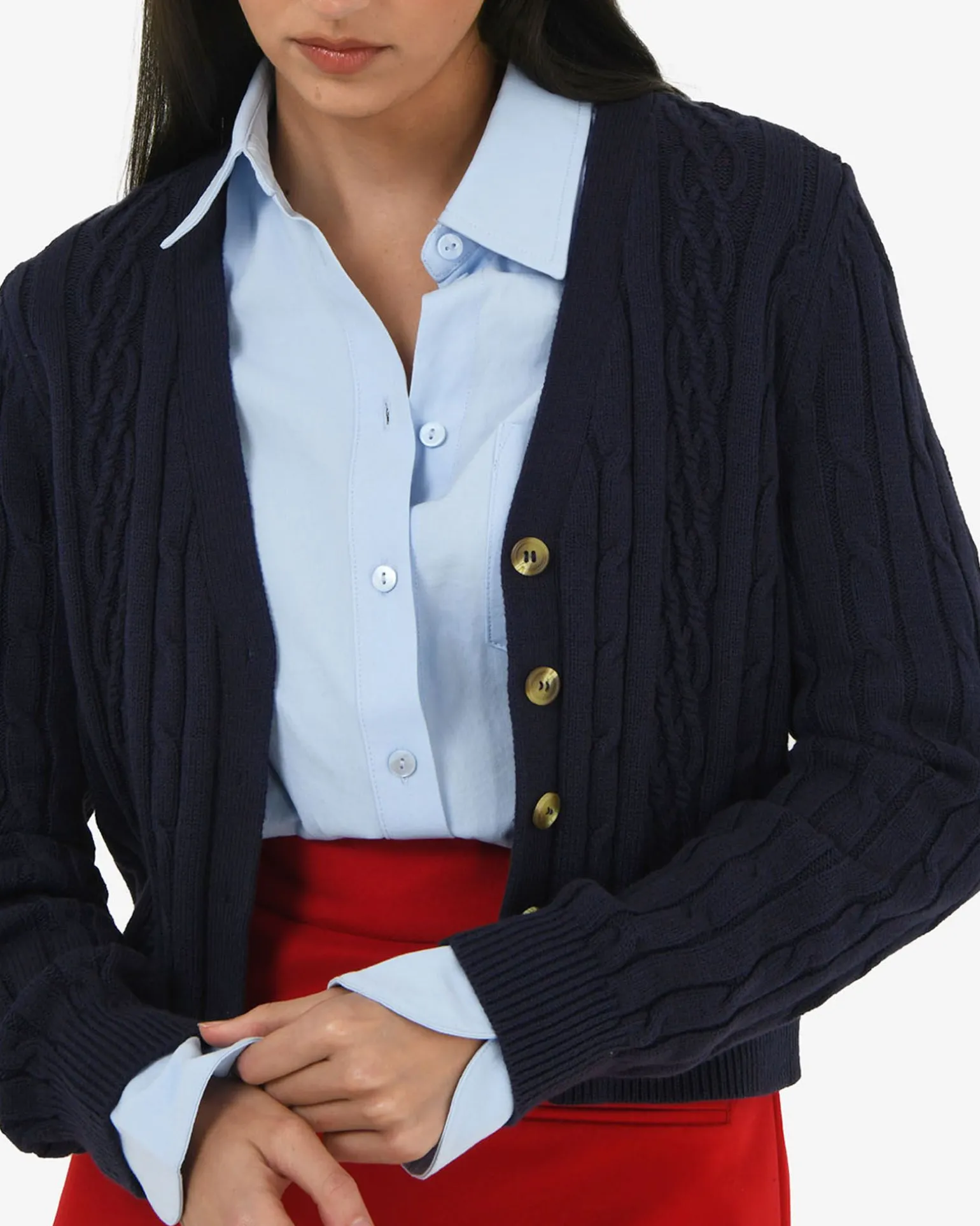 Rhodes Cable Knit Cardigan