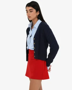 Rhodes Cable Knit Cardigan