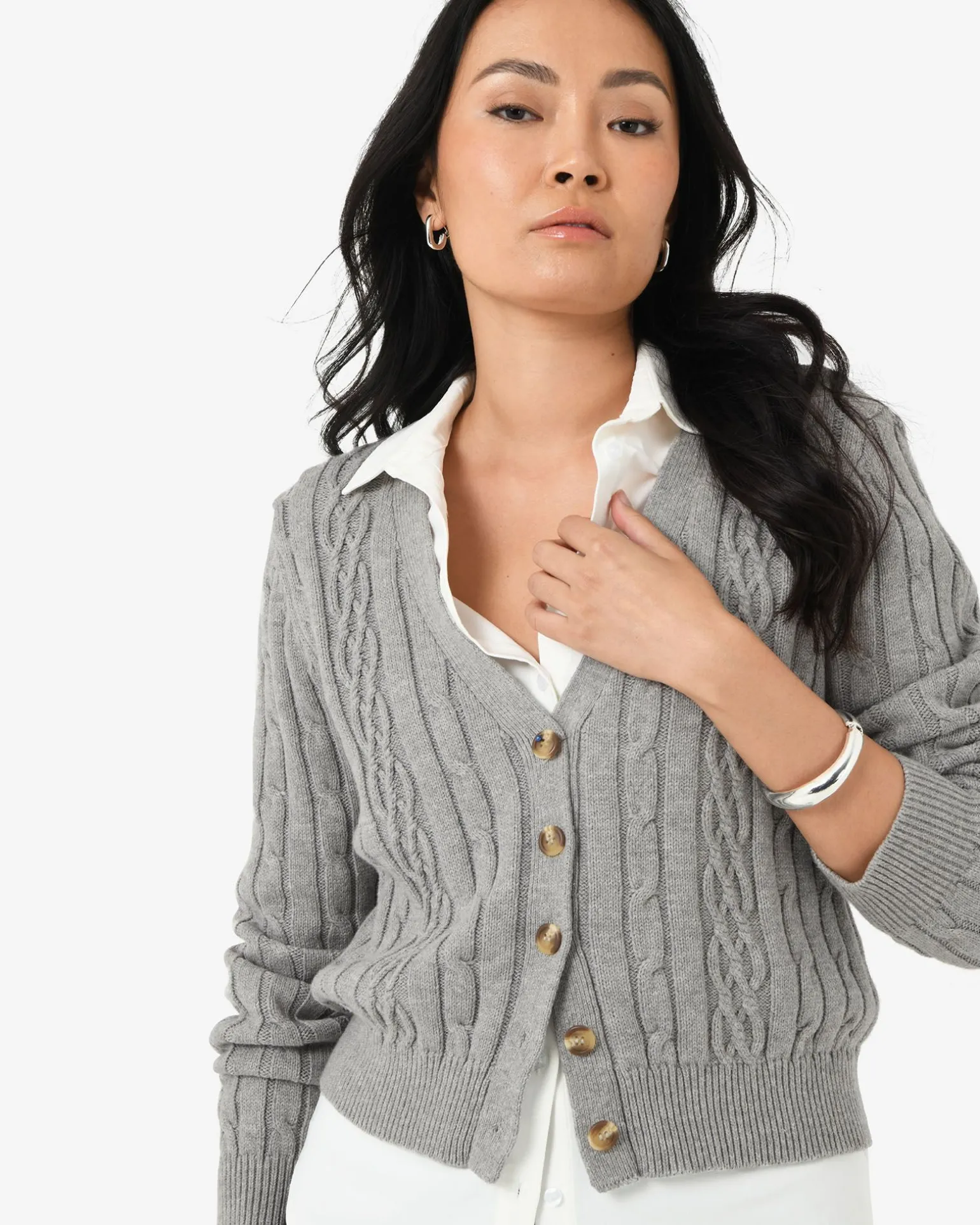 Rhodes Cable Knit Cardigan