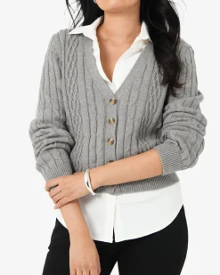 Rhodes Cable Knit Cardigan