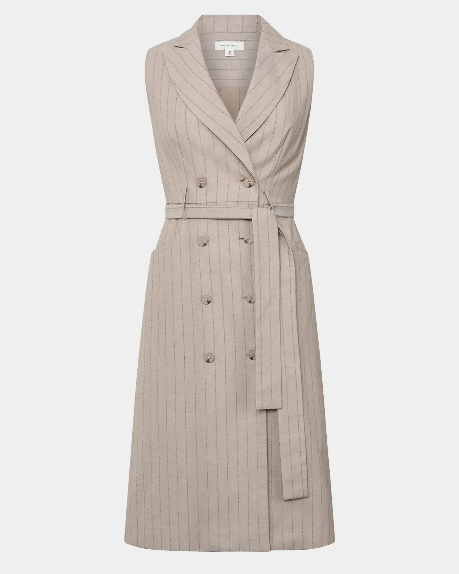 Ria Stripe Cotton Blend Dress