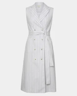 Ria Stripe Cotton Blend Dress