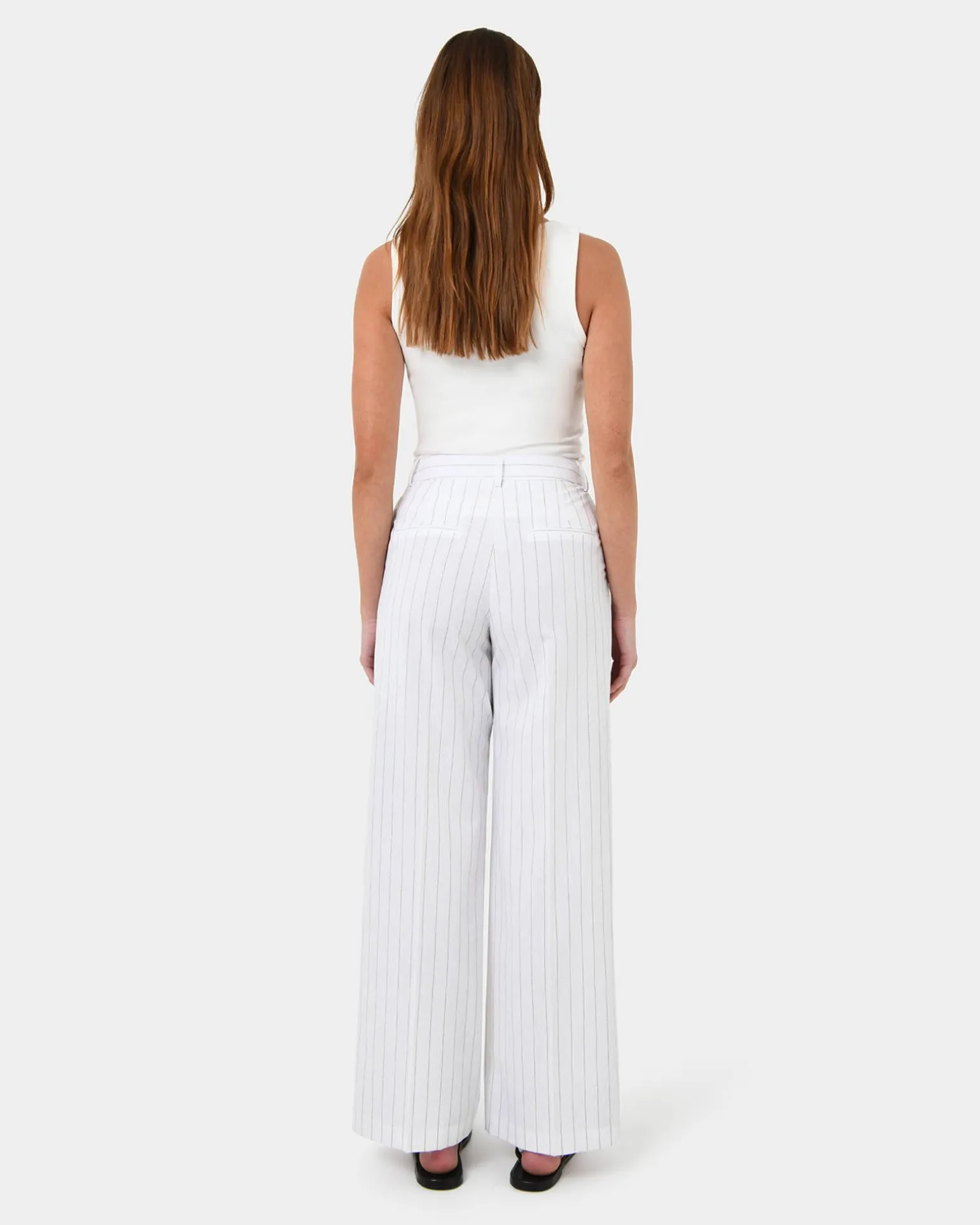 Ria Stripe Cotton Blend Pants