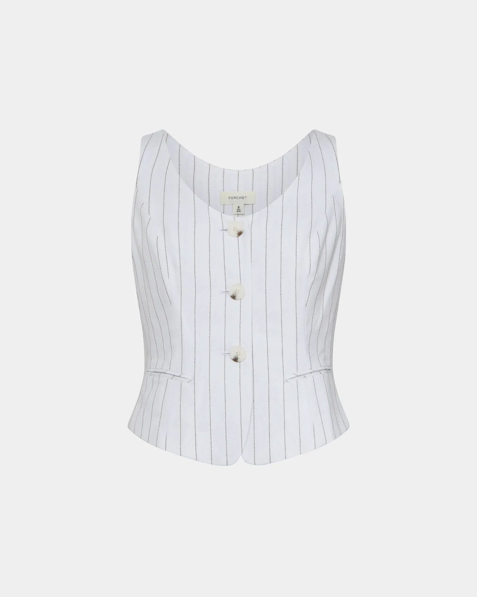 Ria Stripe Cotton Blend Vest