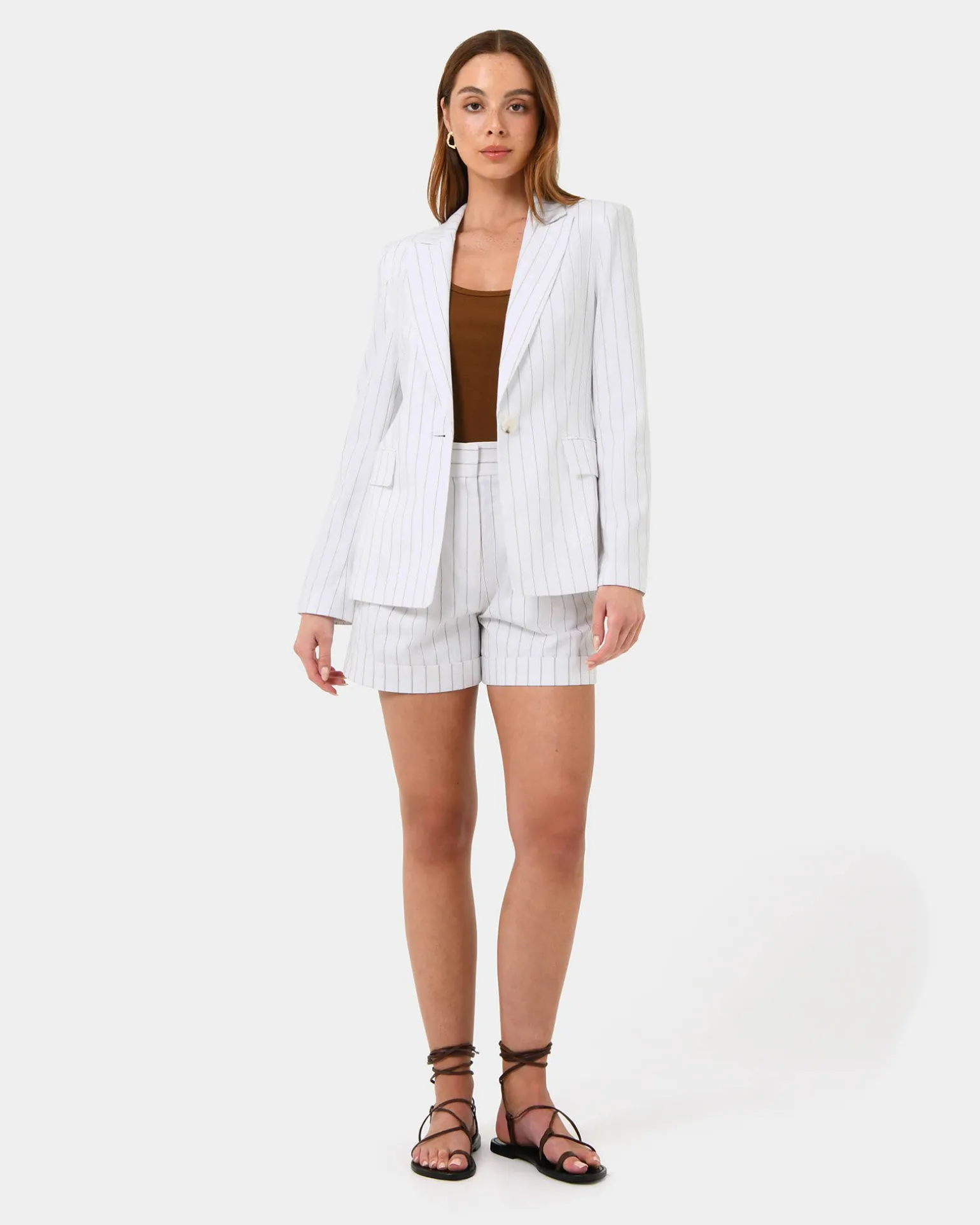 Ria Stripe Cotton Jacket