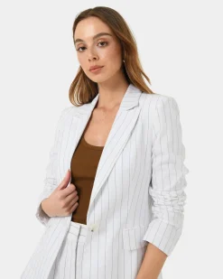 Ria Stripe Cotton Jacket