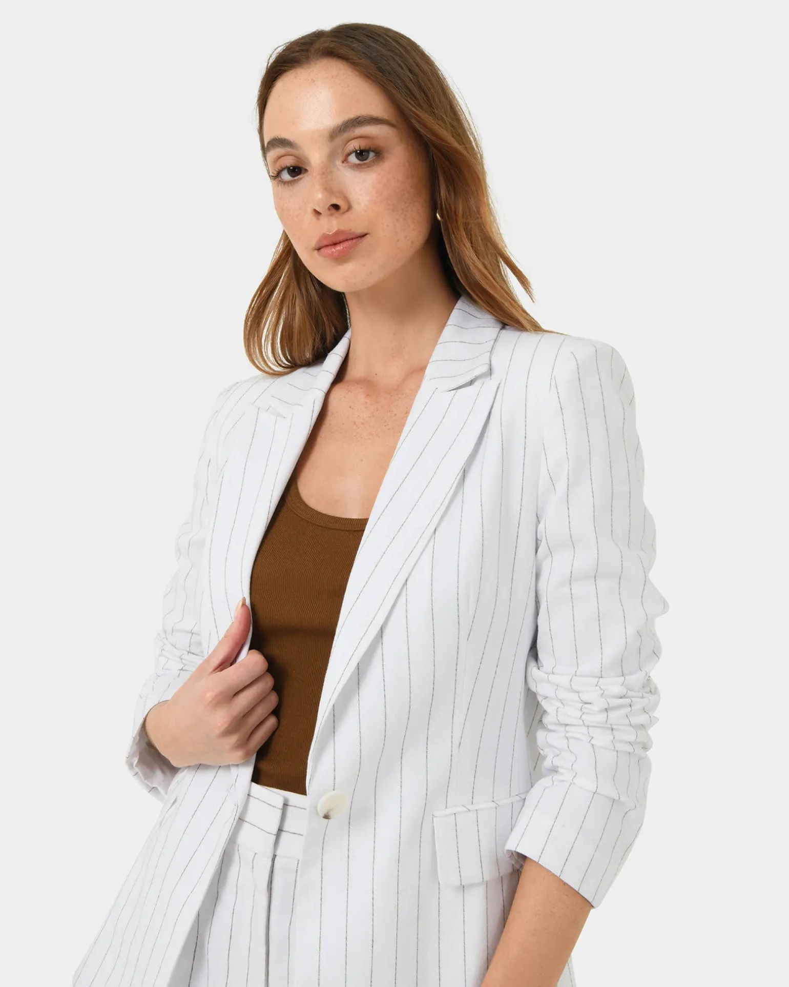 Ria Stripe Cotton Jacket