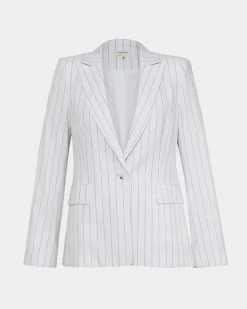Ria Stripe Cotton Jacket
