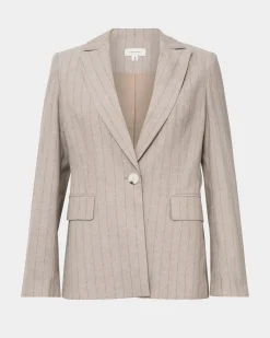 Ria Stripe Cotton Jacket