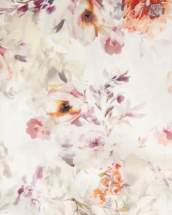 Rosy Floral Tiered Dress