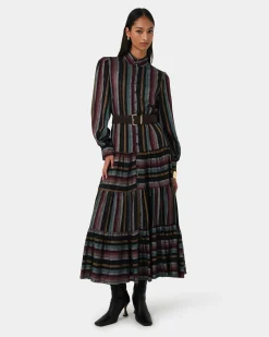 Roxana Linen Tiered Maxi Dress