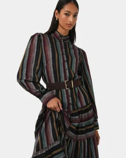 Roxana Linen Tiered Maxi Dress