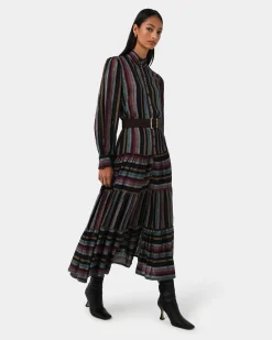 Roxana Linen Tiered Maxi Dress