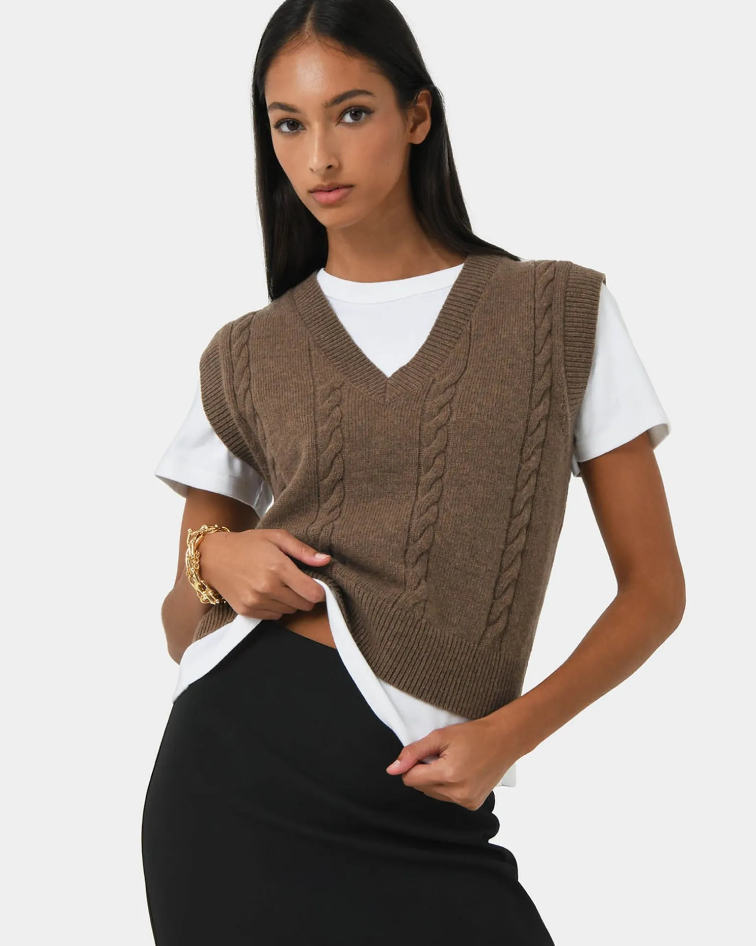 Rulia V-neck Knit Vest