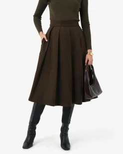 Ryan Pleated Midi Skirt