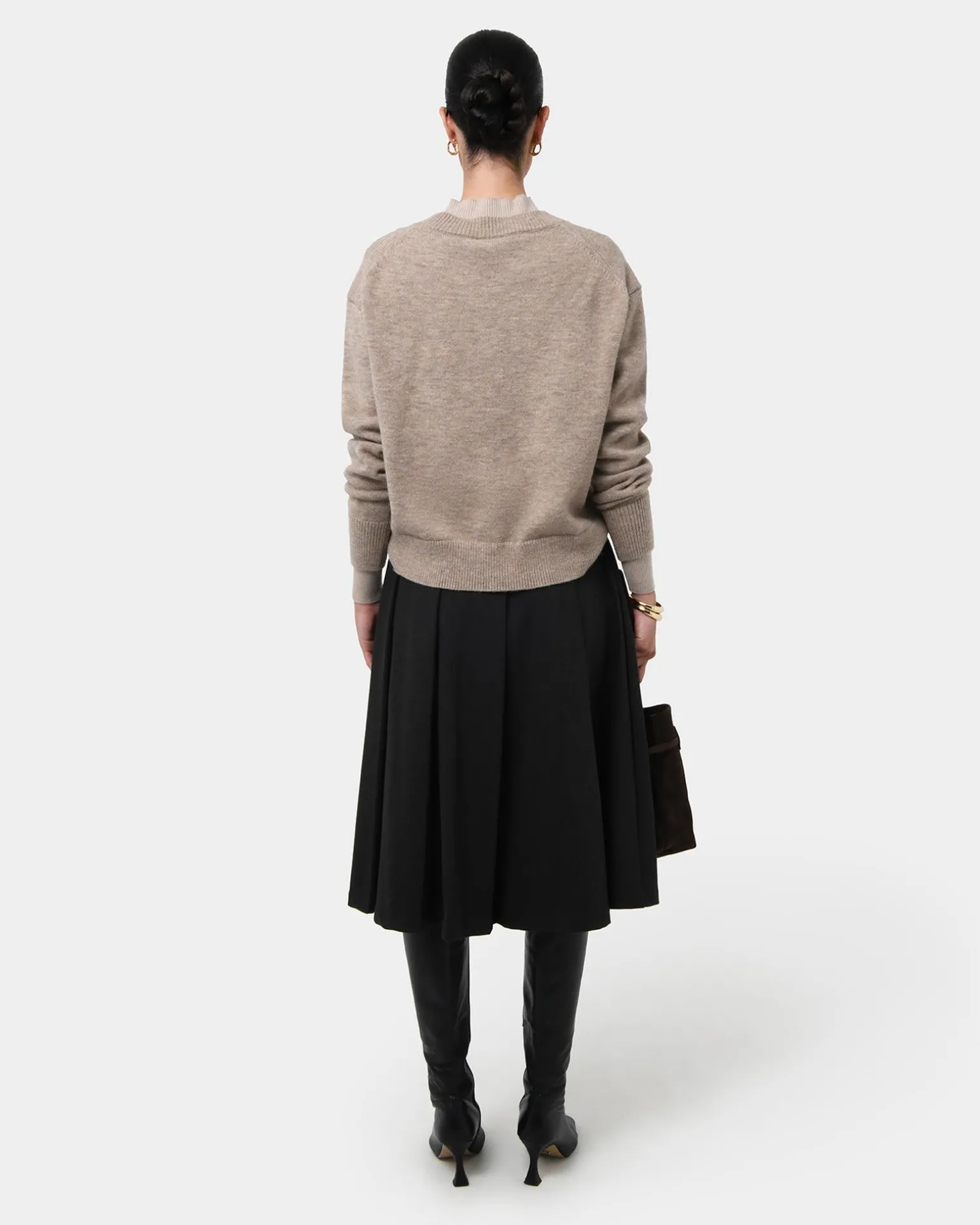 Ryan Pleated Midi Skirt