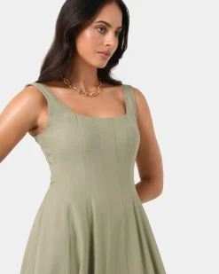 Saira 2 Linen A-line Dress