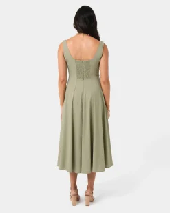 Saira 2 Linen A-line Dress