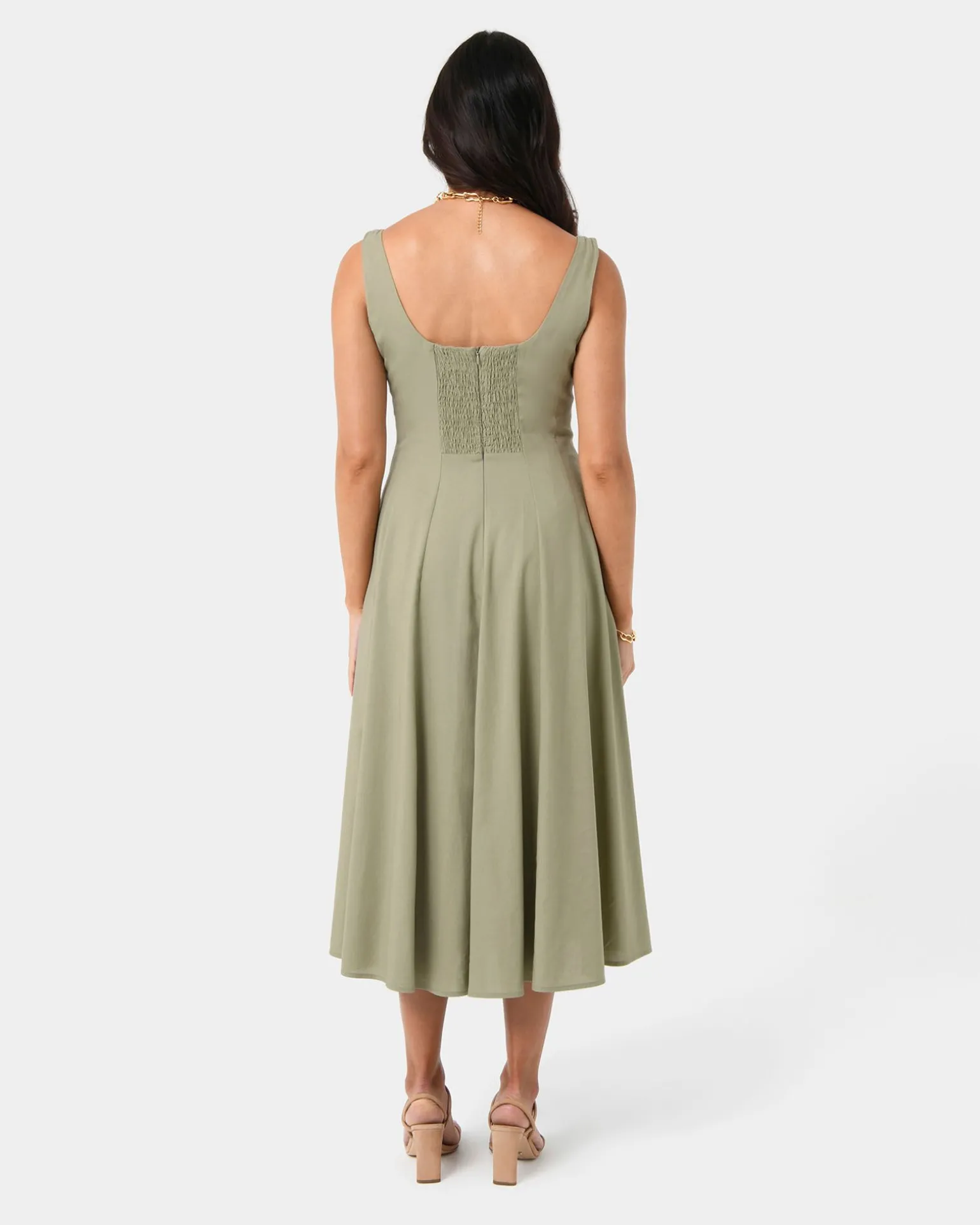 Saira 2 Linen A-line Dress