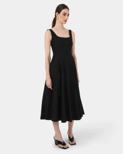 Saira 2 Linen A-line Dress